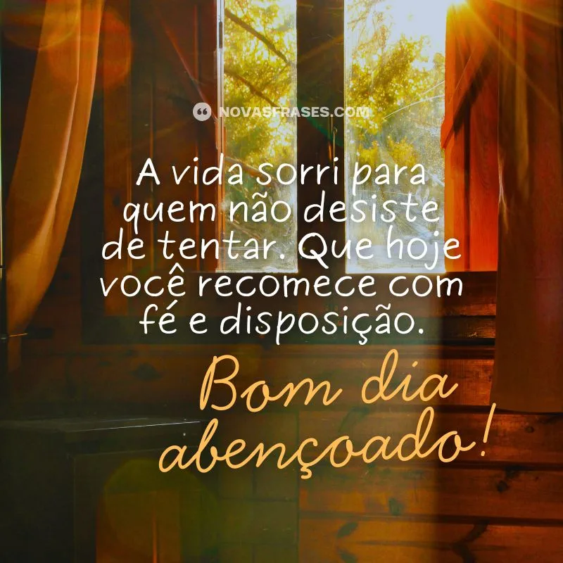 msg de bom dia abençoado