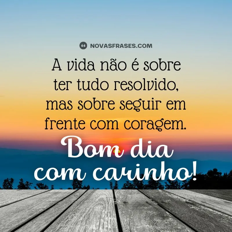 msg de bom dia com carinho