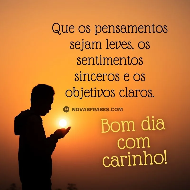 msg do dia com carinho