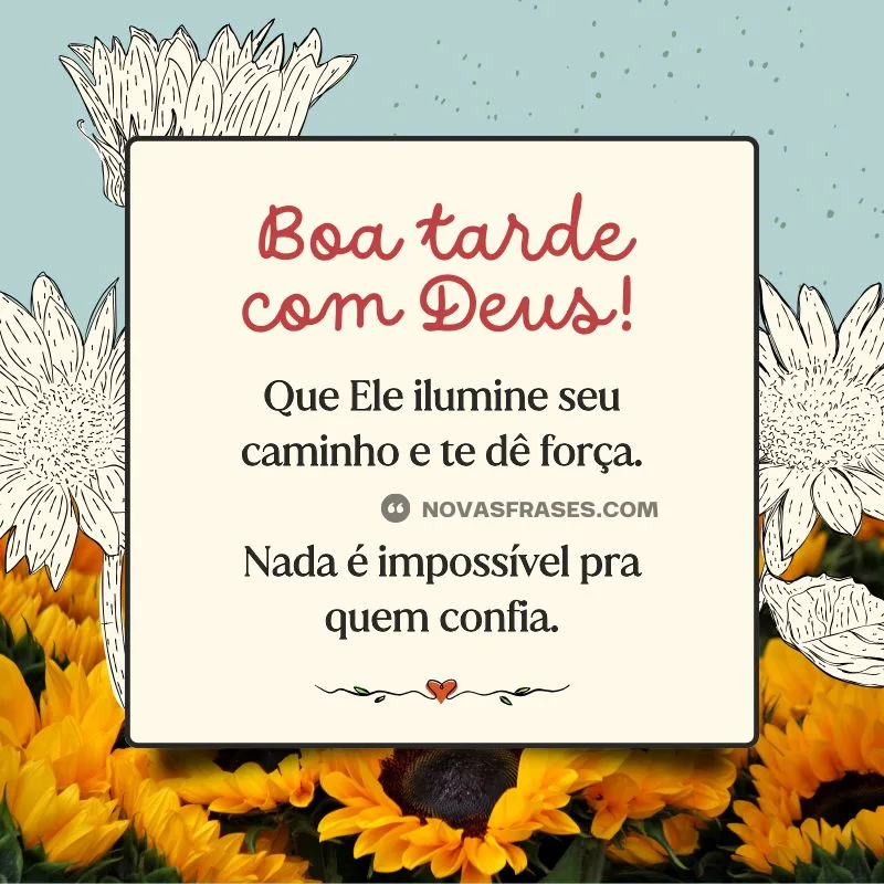 boa tarde com deus