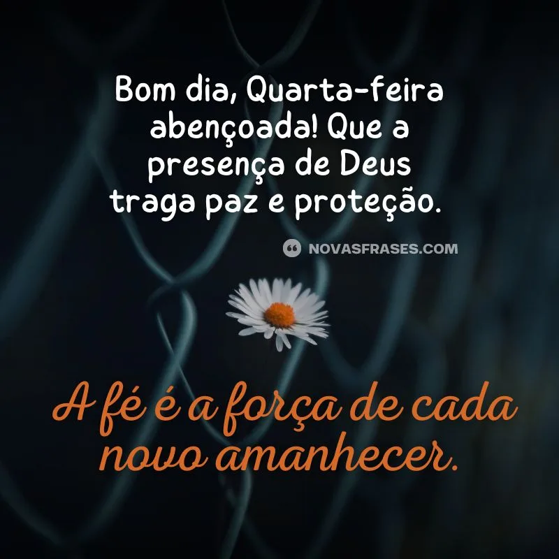 bom dia quarta-feira abençoada