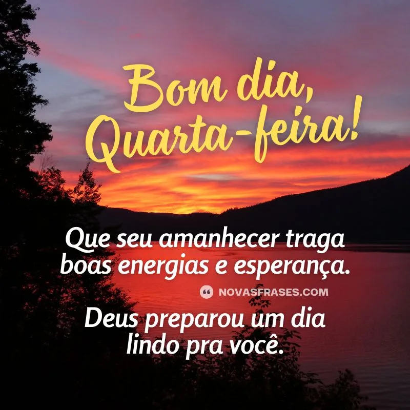 bom dia quarta-feira