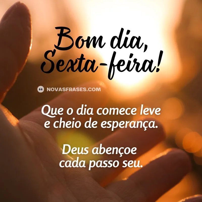 bom dia sexta-feira