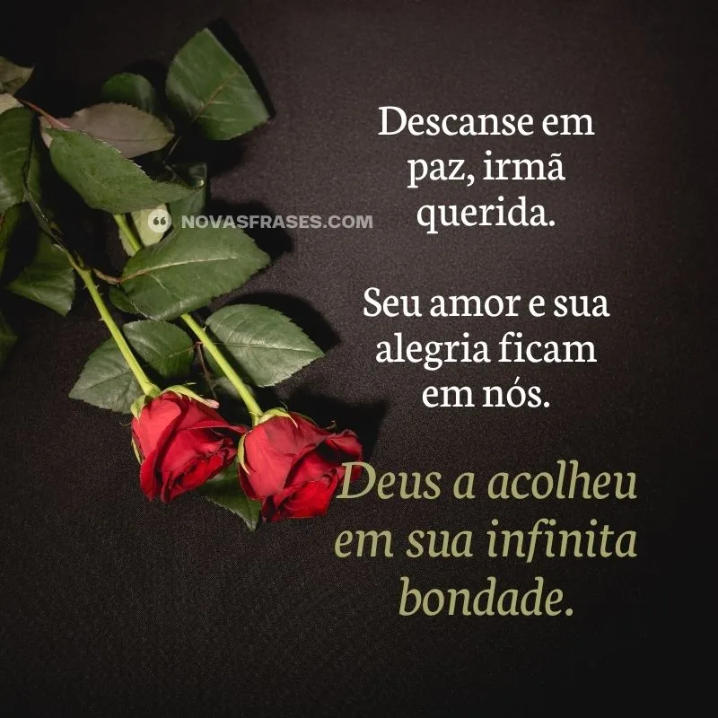 descanse em paz irmã