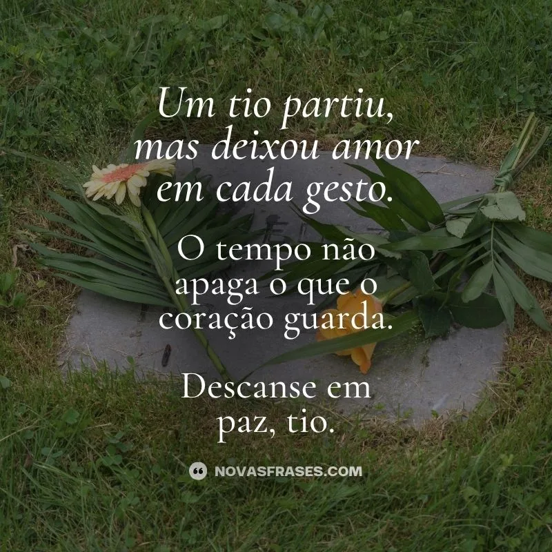 descanse em paz tio