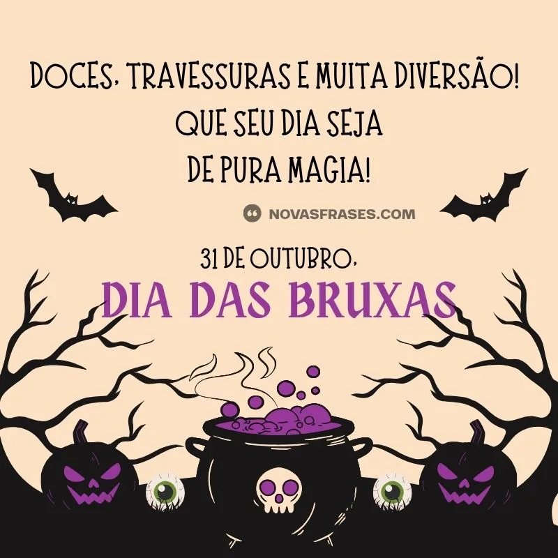 dia das bruxas frases