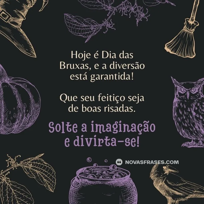dia das bruxas mensagem