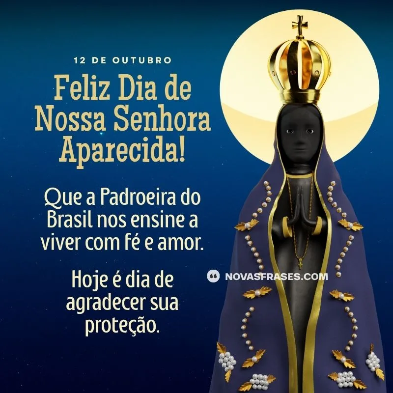 dia de nossa senhora aparecida mensagem