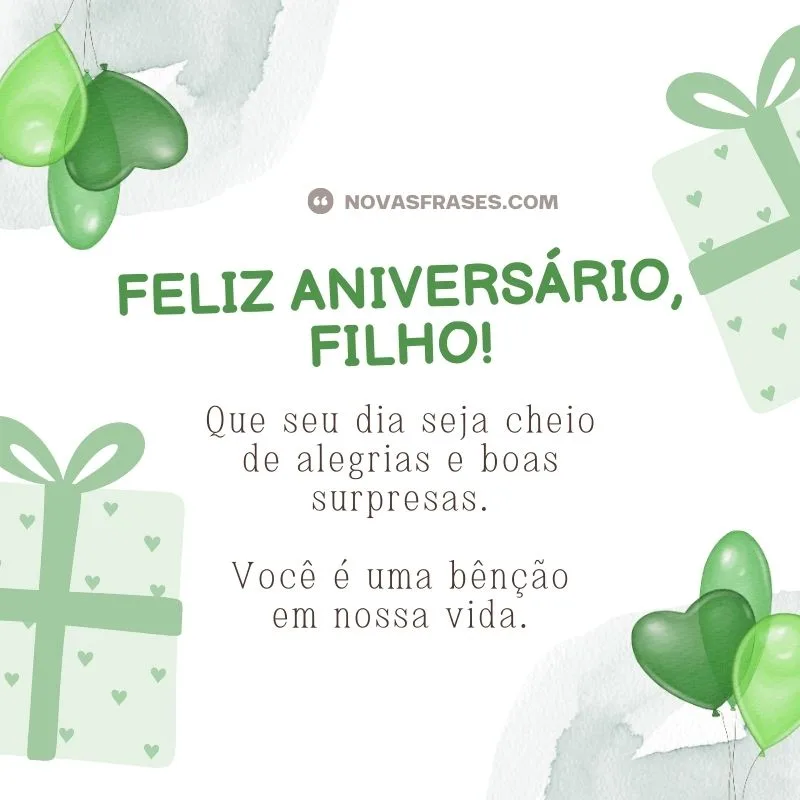 feliz aniversário filho