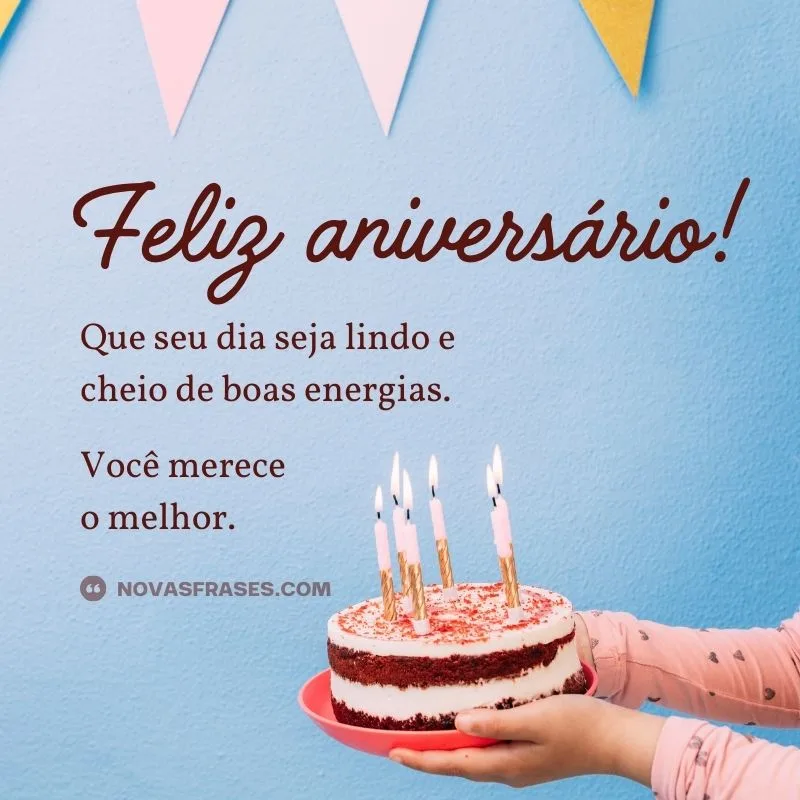 feliz aniversário frases curtas