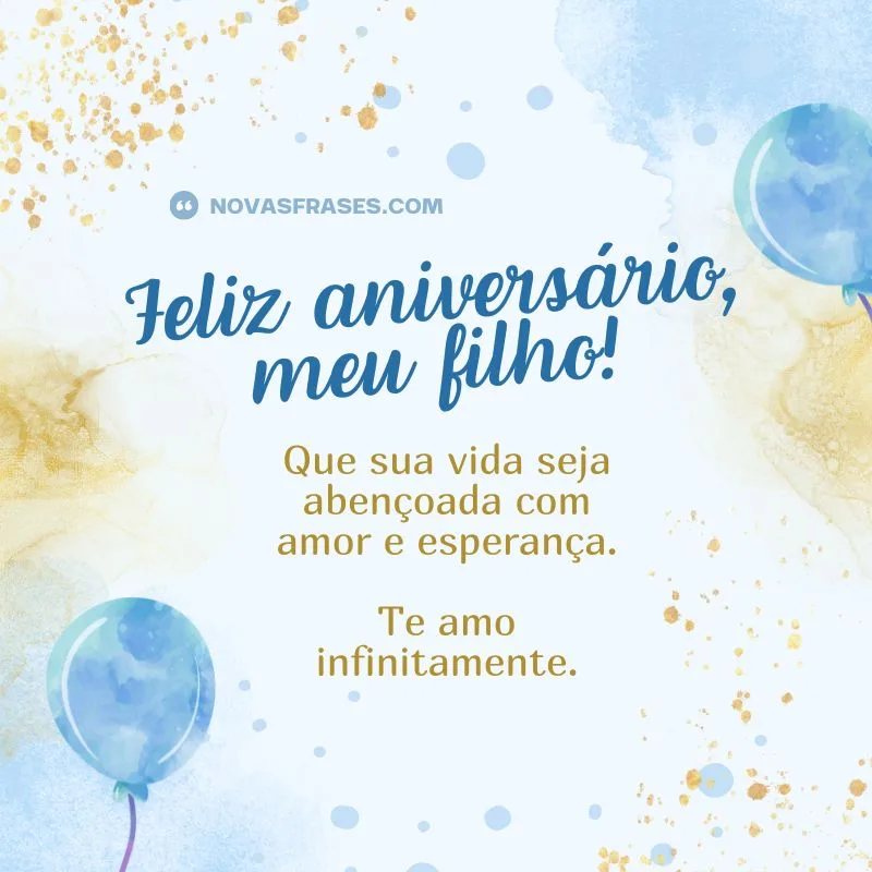 feliz aniversário meu filho
