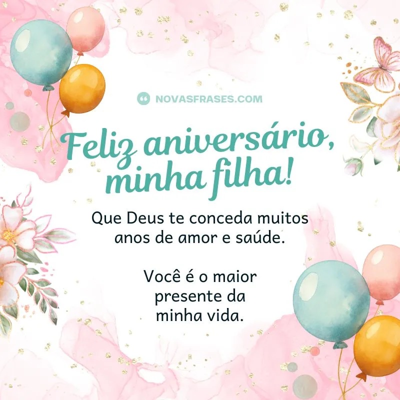 feliz aniversário minha filha