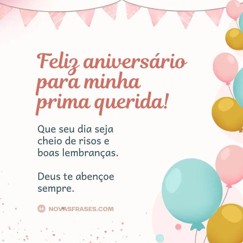feliz aniversário para prima