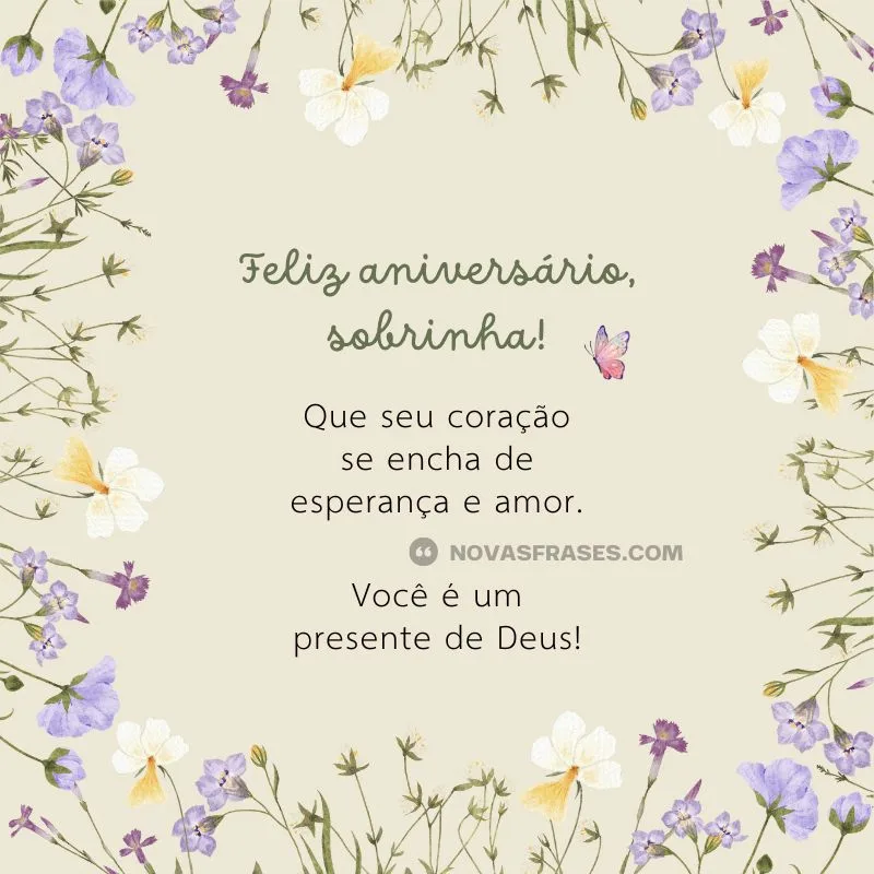 feliz aniversário sobrinha