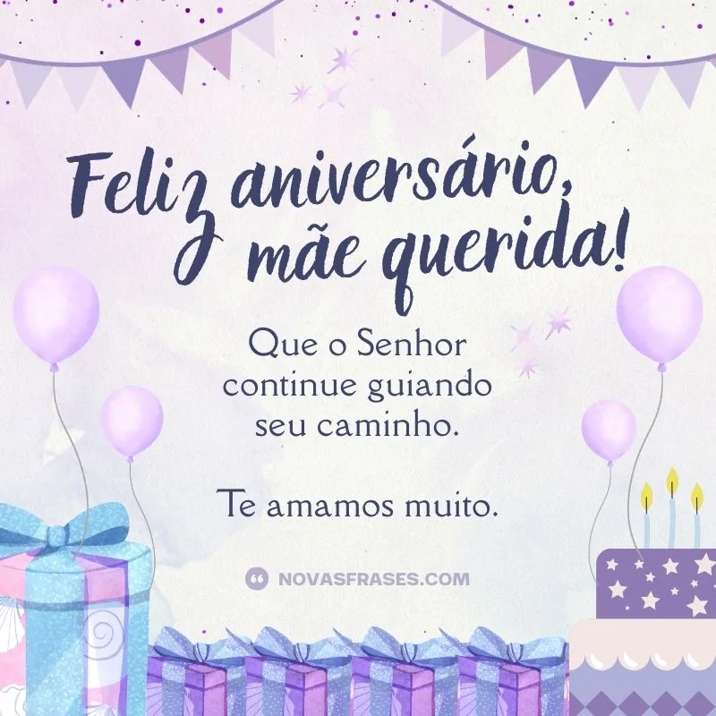 frase de aniversário para mãe