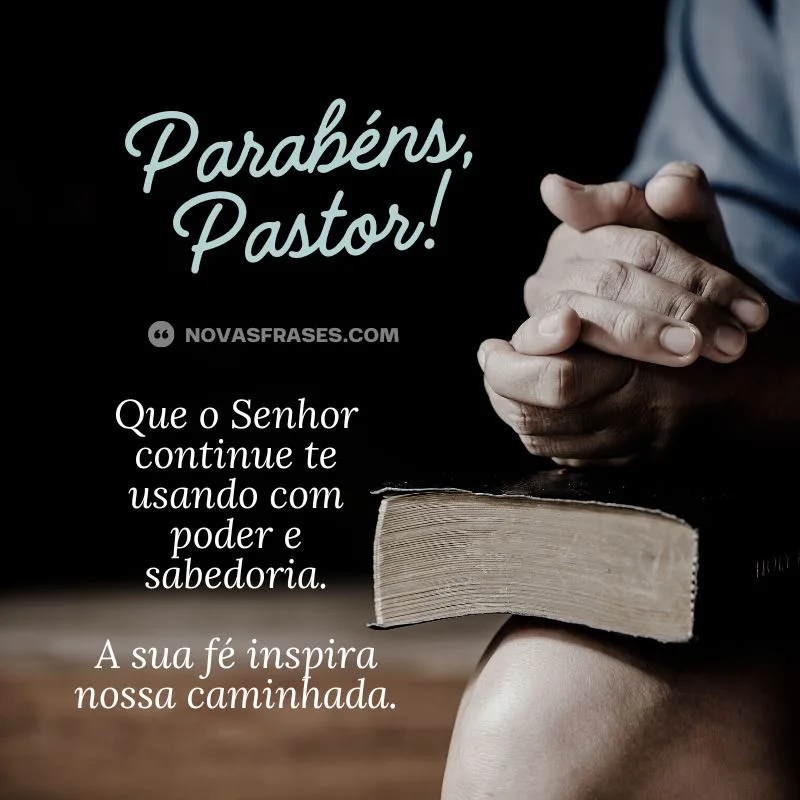 frase de aniversário para pastor