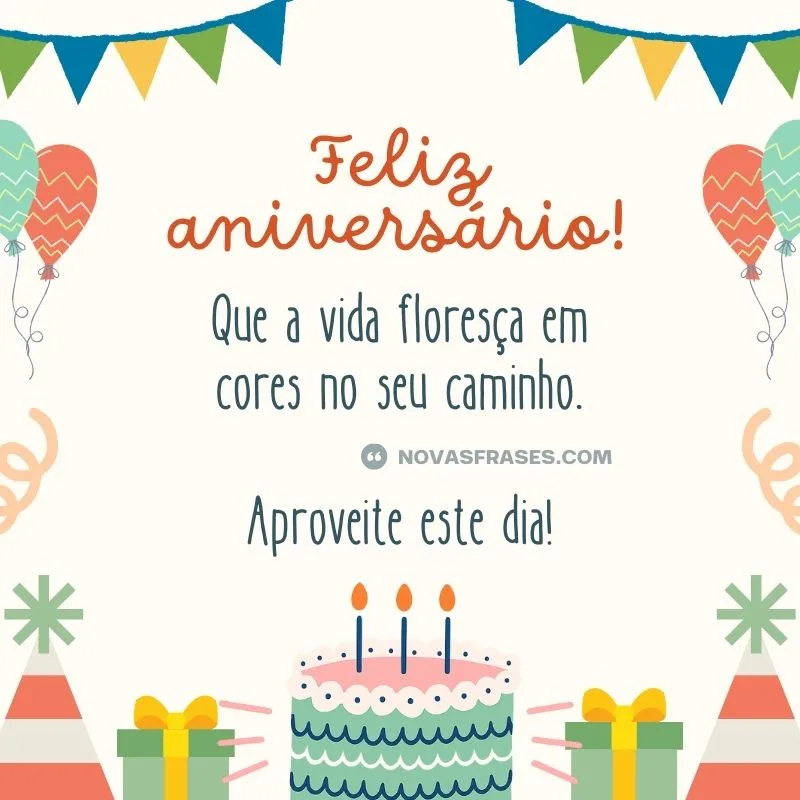 frase de aniversário