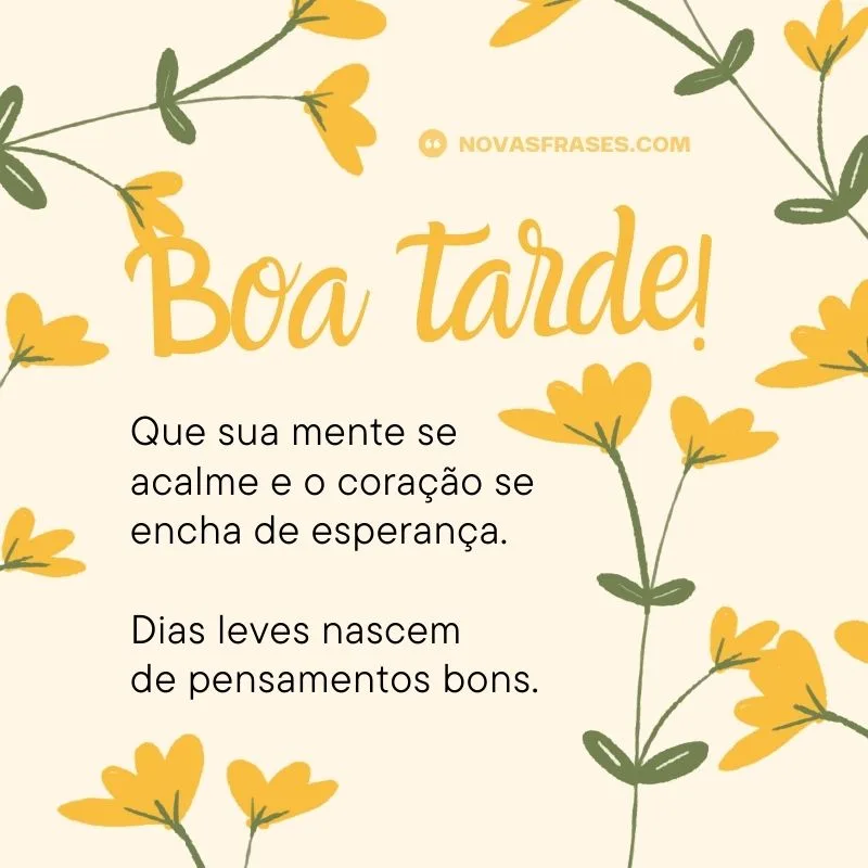frase de boa tarde