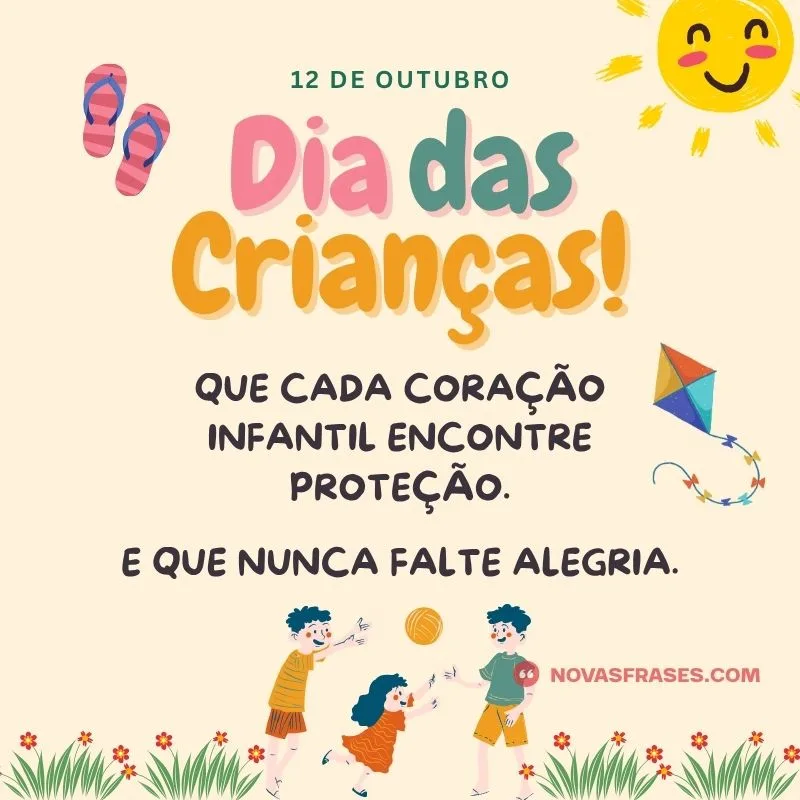 frase dia das crianças