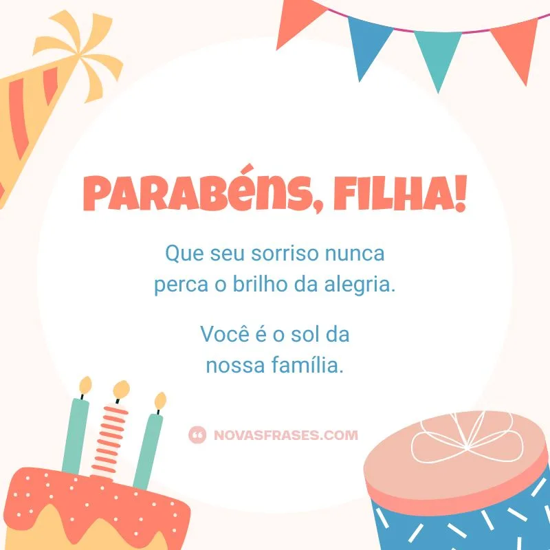 frases de aniversário para filha