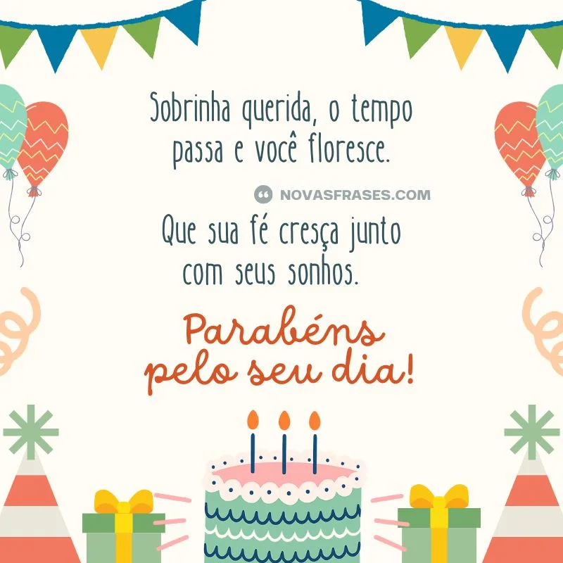 frases de aniversário para sobrinha