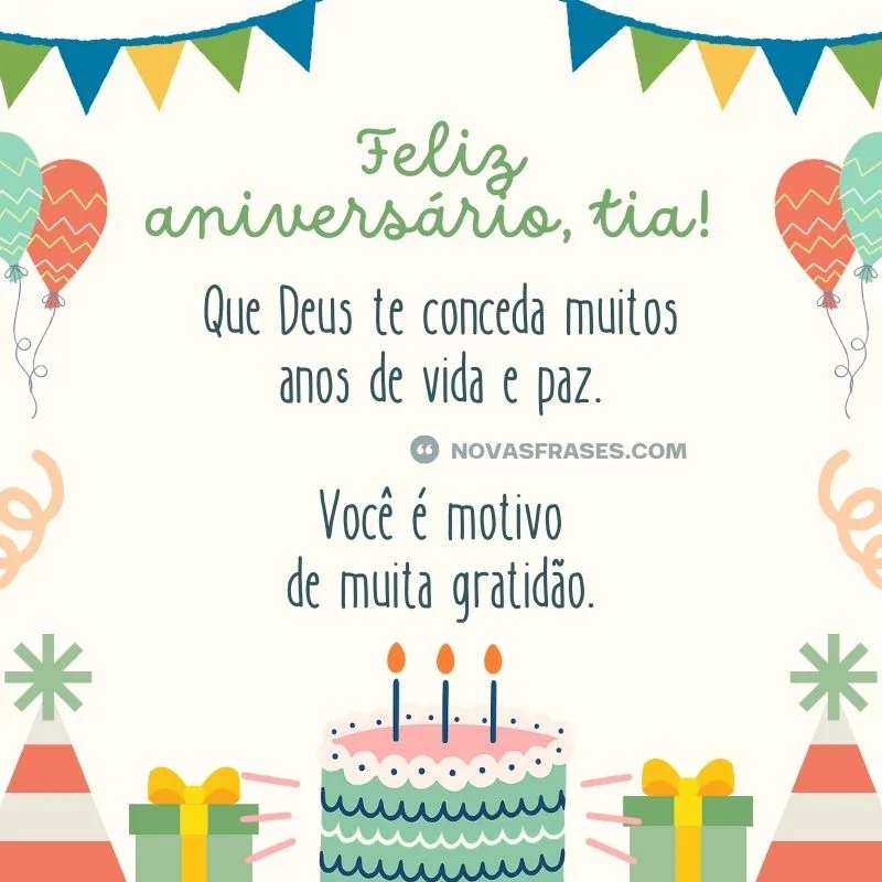 frases de aniversário para tia