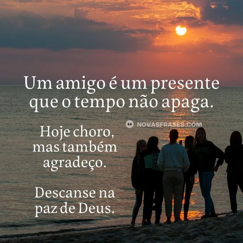 imagem de luto por um amigo