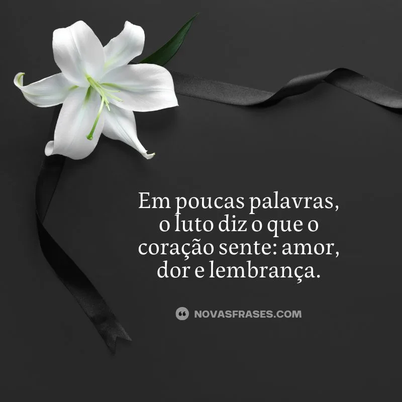 luto frases curtas