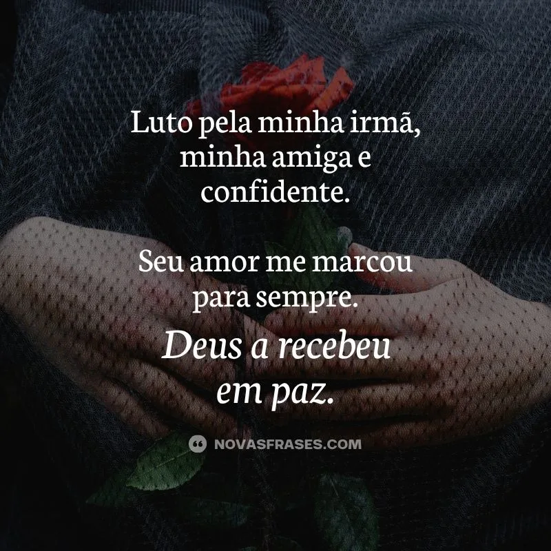 luto pela minha irmã