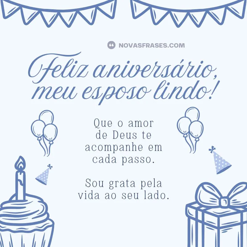 mensagem de aniversário para esposo