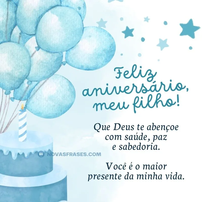 mensagem de aniversário para filho