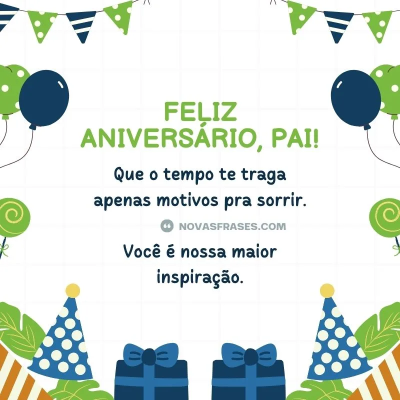 mensagem de aniversário para pai