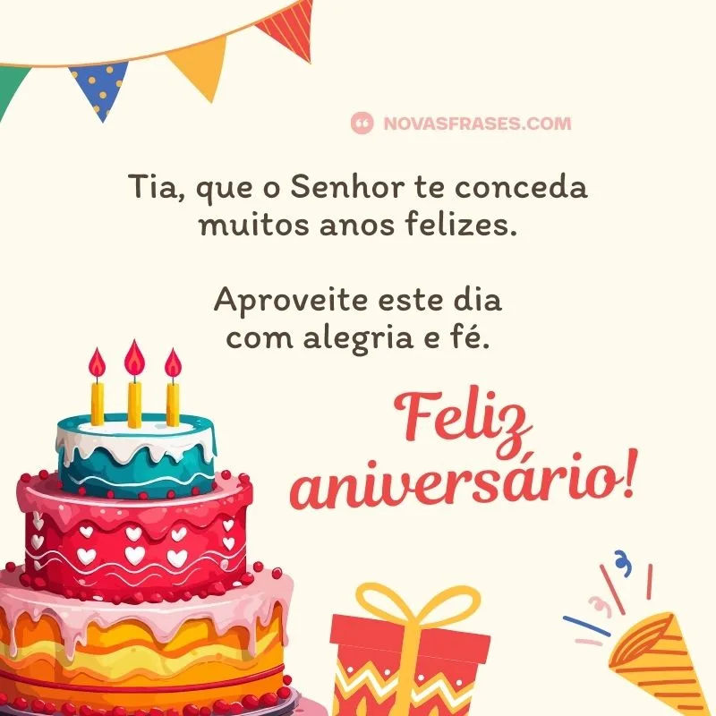 mensagem de aniversário para tia