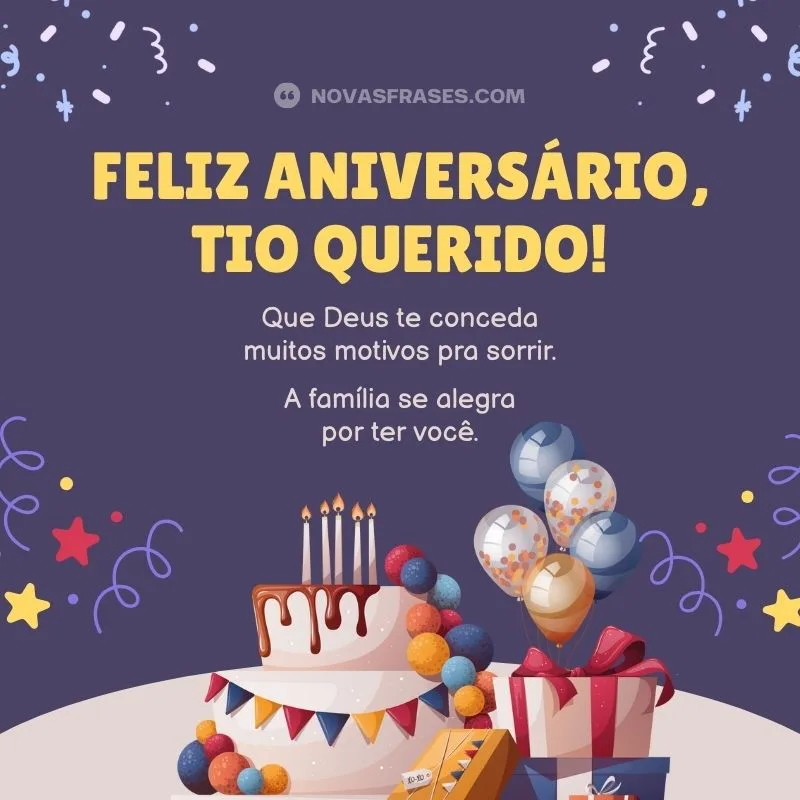 mensagem de aniversário para tio