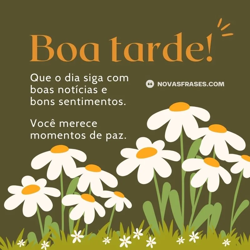 mensagem de boa tarde especial