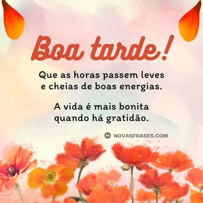 mensagem de boa tarde