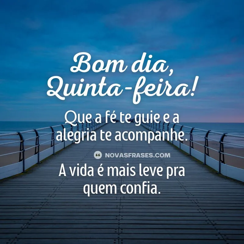 mensagem de bom dia quinta-feira
