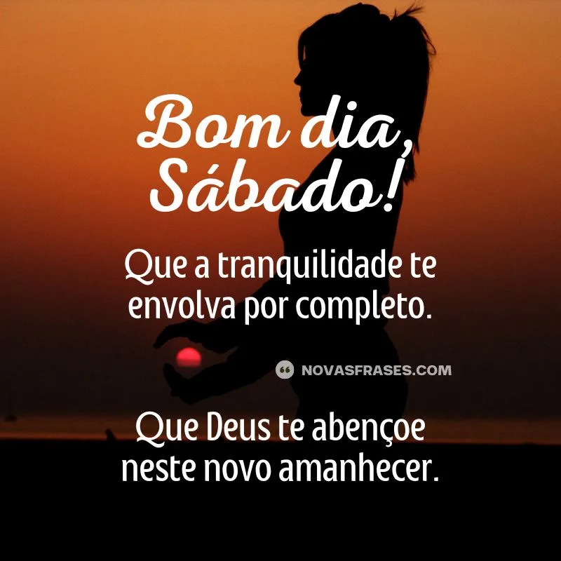 mensagem de bom dia sábado
