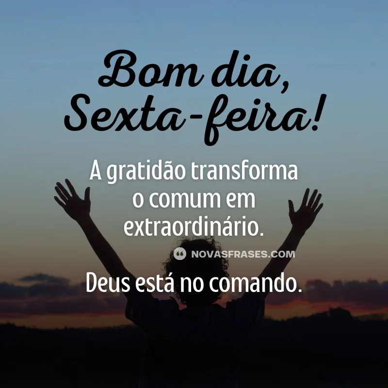 mensagem de bom dia sexta-feira