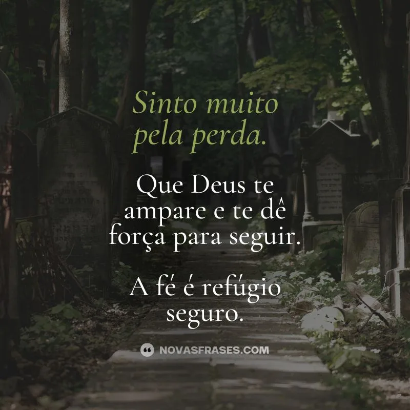 mensagem de consolo de luto