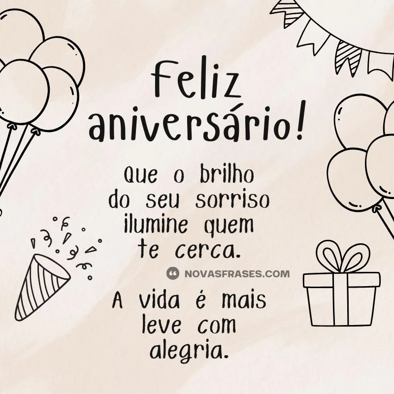 mensagem de feliz aniversário
