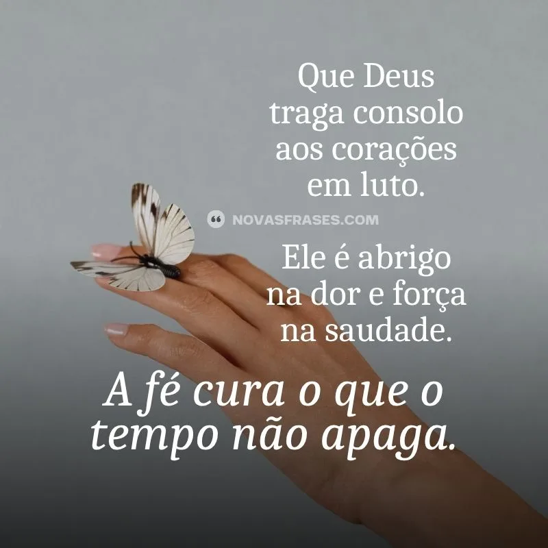 mensagem de luto e conforto