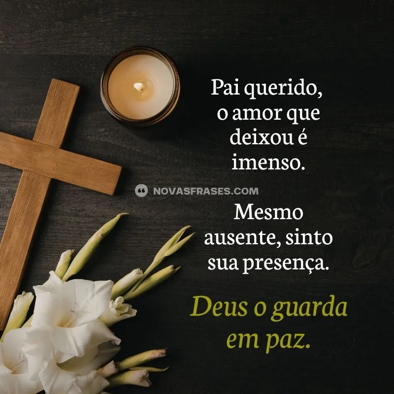 mensagem de luto pai