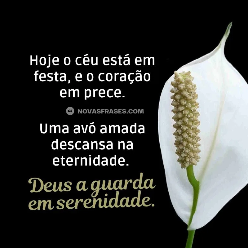 mensagem de luto para a avó