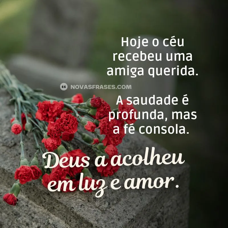 mensagem de luto para amiga