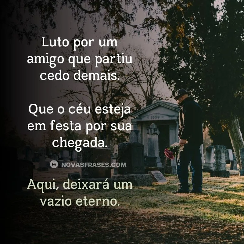 mensagem de luto por um amigo