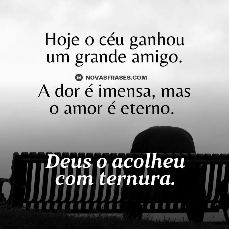 mensagem de luto por um amigo
