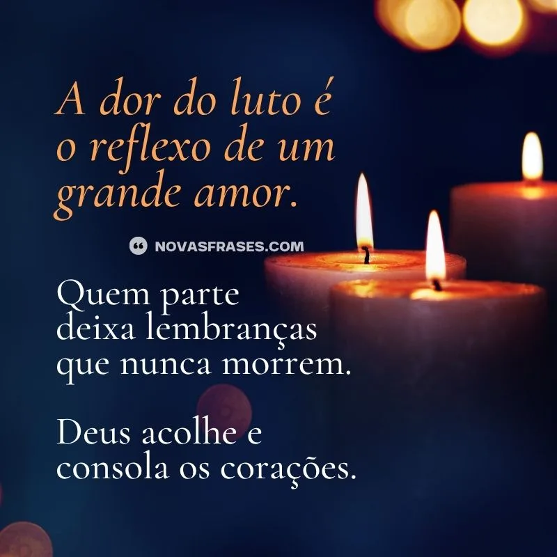 mensagem de luto