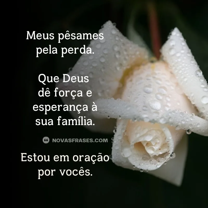 mensagem de pêsames