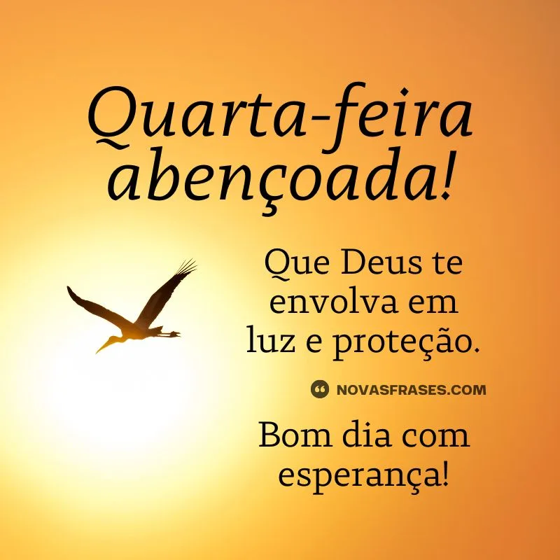 mensagem de quarta-feira abençoada